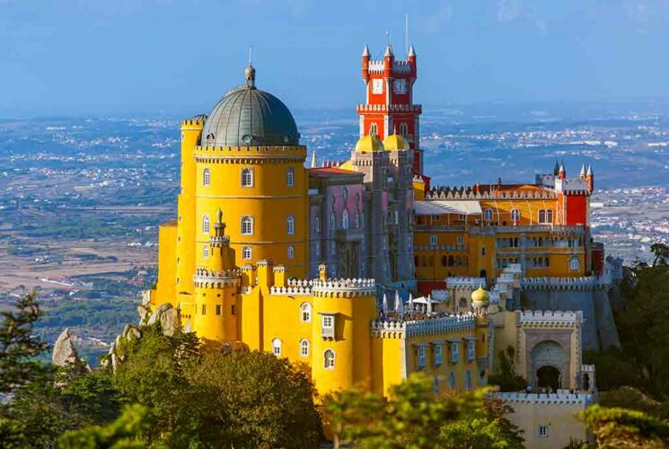 Pena Palace in Lisbon, Portugal.