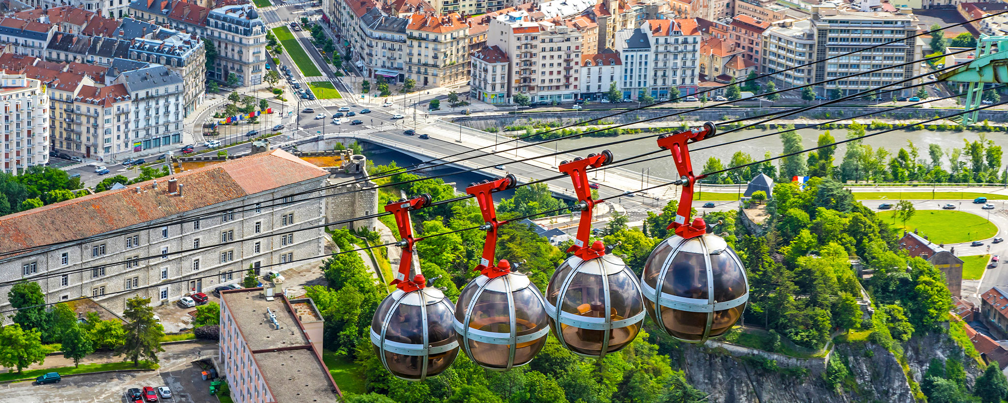 View of Grenoble, France.